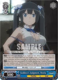 Goddess's Judgment, Hestia - Is it Wrong to Try to Pick Up Girls in a Dungeon? - Weiss Schwarz card