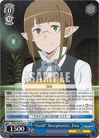 "Guild" Receptionist, Eina - Is it Wrong to Try to Pick Up Girls in a Dungeon? - Weiss Schwarz card
