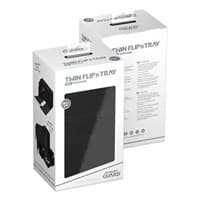 Twin Flip 'n' Tray Xenoskin Monocolor Deck Case - Black (Holds 200+) - Ultimate Guard Deck Boxes - Deck Boxes card