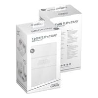 Twin Flip 'n' Tray Xenoskin Monocolor Deck Case - White (Holds 200+) - Ultimate Guard Deck Boxes - Deck Boxes card