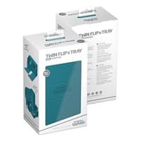 Twin Flip 'n' Tray Xenoskin Monocolor Deck Case - Petrol (Holds 200+) - Ultimate Guard Deck Boxes - Deck Boxes card