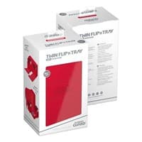 Twin Flip 'n' Tray Xenoskin Monocolor Deck Case - Red (Holds 200+) - Ultimate Guard Deck Boxes - Deck Boxes card