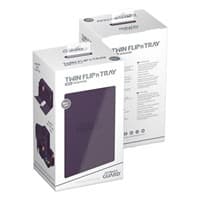 Twin Flip 'n' Tray Xenoskin Monocolor Deck Case - Purple (Holds 200+) - Ultimate Guard Deck Boxes - Deck Boxes card
