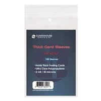 Shield Sleeve for Thick Trading Cards (100-Pack) - Guardhouse Card Sleeves - Card Sleeves card