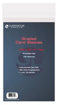 Shield Resealable Sleeve for SGC and Beckett Slabs (100-Pack) - Guardhouse Card Sleeves - Card Sleeves card
