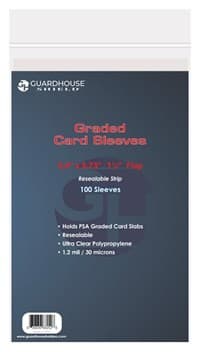 Shield Resealable Sleeve for PSA Slabs (100-Pack) - Guardhouse Card Sleeves - Card Sleeves card