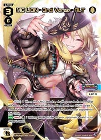 MC LION - 3rd Verse - ALT (SCR) - Vertex Diva - WIXOSS card