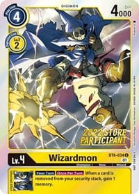 Wizardmon (2022 Store Participant) - Double Diamond - Digimon Card Game card