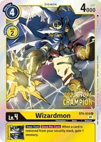 Wizardmon (2022 Store Champion) - Double Diamond - Digimon Card Game card