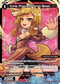 Corgi, Phantom Terra Beast (Parallel Foil) - Vertex Diva - WIXOSS card