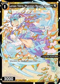 Lemon Tetra, Phantom Aquatic Beast (Parallel Foil) - Vertex Diva - WIXOSS card