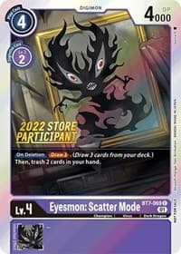 Eyesmon: Scatter Mode (2022 Store Participant) - Next Adventure - Digimon Card Game card