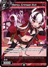 Morax, Crimson Evil (Parallel Foil) - Vertex Diva - WIXOSS card
