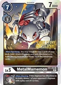 MetalMamemon (2022 Store Participant) - Classic Collection - Digimon Card Game card