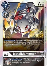 MetalMamemon (2022 Store Champion) - Classic Collection - Digimon Card Game card