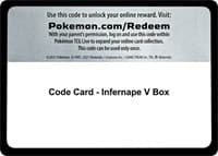 Code Card - Infernape V Box - Miscellaneous Cards & Products - Pokemon card