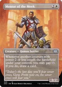 Mentor of the Meek (Borderless) - Double Masters 2022 - Magic: The Gathering card