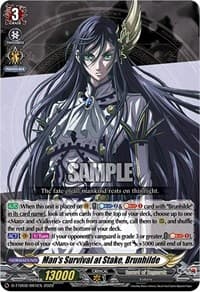 Man's Survival at Stake, Brunhilde - D-TTD02: Record of Ragnarok - Cardfight Vanguard card