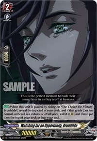 Watching for an Opportunity, Brunhilde - D-TTD02: Record of Ragnarok - Cardfight Vanguard card