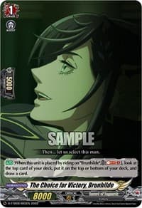 The Choice for Victory, Brunhilde - D-TTD02: Record of Ragnarok - Cardfight Vanguard card
