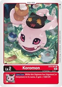 Koromon - X Record - Digimon Card Game card