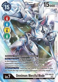 Omnimon: Merciful Mode - X Record - Digimon Card Game card