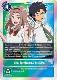 Mimi Tachikawa & Joe Kido - X Record - Digimon Card Game card