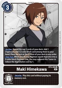 Maki Himekawa - X Record - Digimon Card Game card