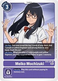 Meiko Mochizuki - X Record - Digimon Card Game card