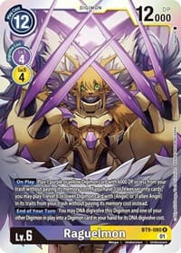 Raguelmon - X Record - Digimon Card Game card