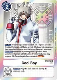 Cool Boy - X Record - Digimon Card Game card