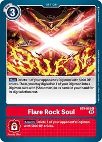Flare Rock Soul - X Record - Digimon Card Game card