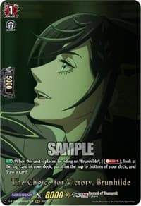 The Choice for Victory, Brunhilde (RGR) - D-TTD02: Record of Ragnarok - Cardfight Vanguard card