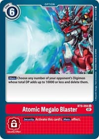 Atomic Megalo Blaster - X Record - Digimon Card Game card