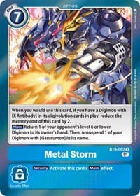 Metal Storm - X Record - Digimon Card Game card