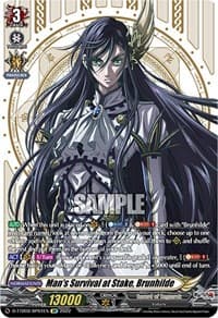 Man's Survival at Stake, Brunhilde (SP) - D-TTD02: Record of Ragnarok - Cardfight Vanguard card