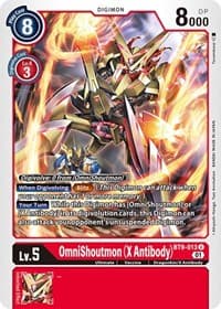 OmniShoutmon (X Antibody) - X Record - Digimon Card Game card