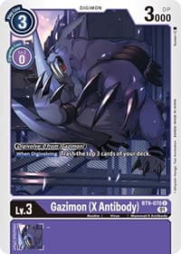 Gazimon (X Antibody) - X Record - Digimon Card Game card