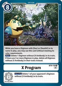 X Program - X Record - Digimon Card Game card