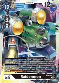 Raidenmon - X Record - Digimon Card Game card