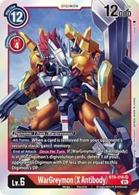 WarGreymon (X Antibody) - X Record - Digimon Card Game card