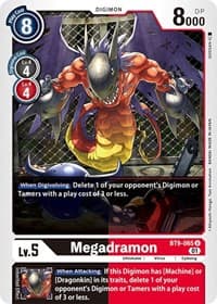 Megadramon - X Record - Digimon Card Game card