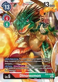Dinorexmon - X Record - Digimon Card Game card