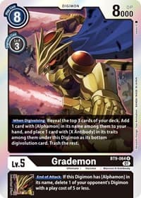 Grademon - X Record - Digimon Card Game card