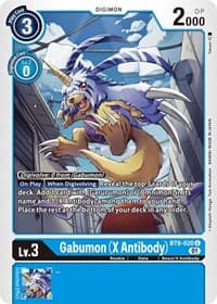 Gabumon (X Antibody) - X Record - Digimon Card Game card