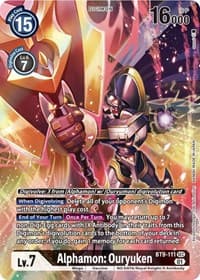 Alphamon: Ouryuken (Alternate Art) - X Record - Digimon Card Game card
