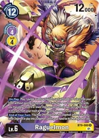 Raguelmon (Alternate Art) - X Record - Digimon Card Game card
