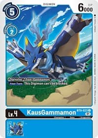 KausGammamon - X Record - Digimon Card Game card