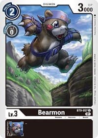 Bearmon - X Record - Digimon Card Game card