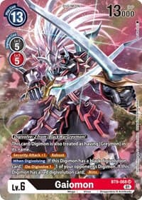 Gaiomon (Alternate Art) - X Record - Digimon Card Game card